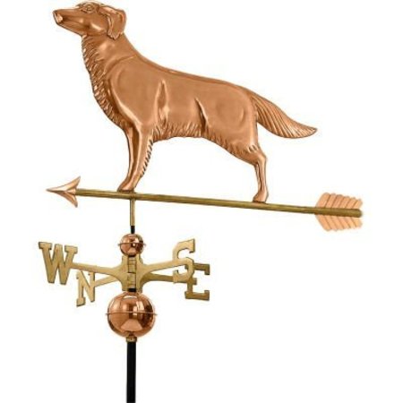 GOOD DIRECTIONS Good Directions Golden Retriever Weathervane w/ Arrow, Polished Copper 644PA